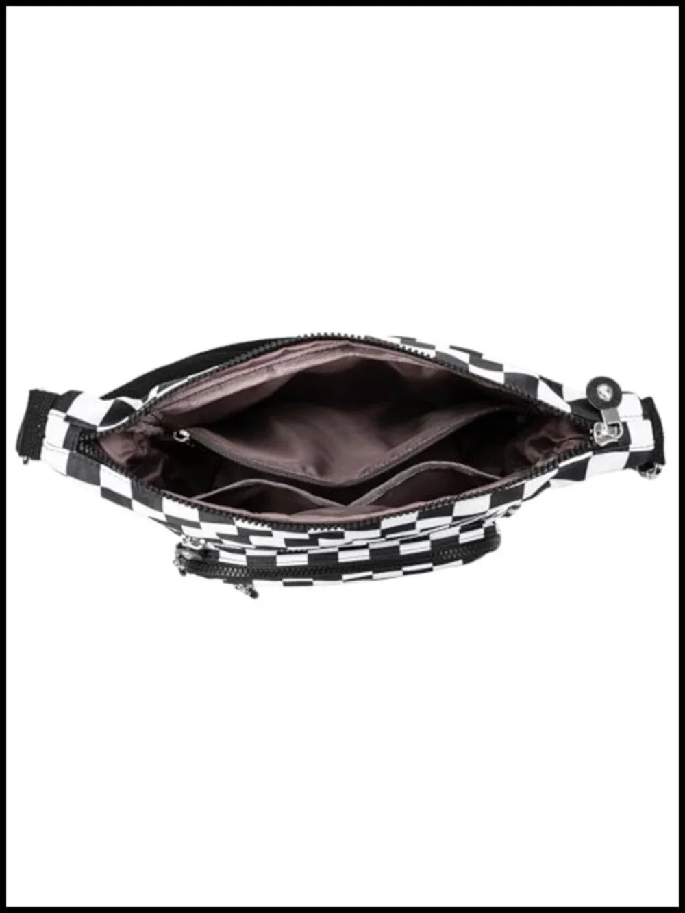 Waterproof Nylon Satchel Handbag - 10 Pockets - Shoulder Bag Purse with Top